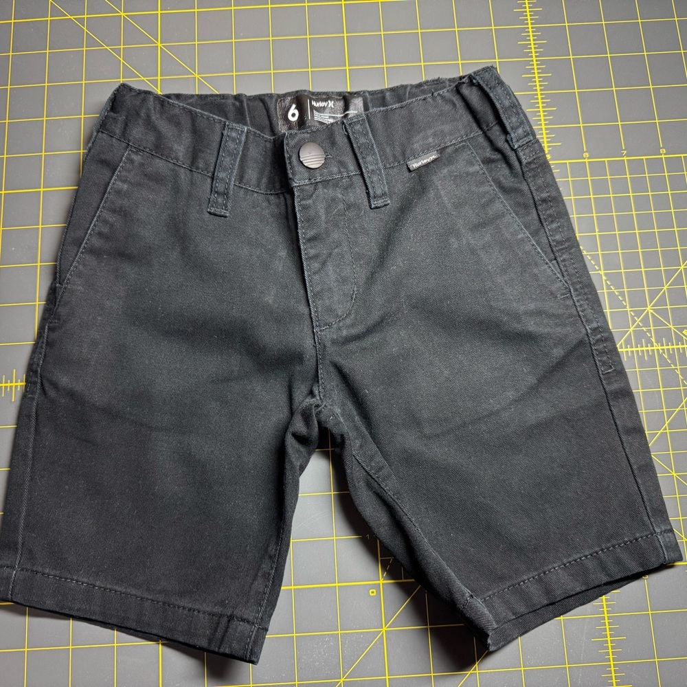 Hurley Black Casual Shorts Knee-Length Cotton Blend